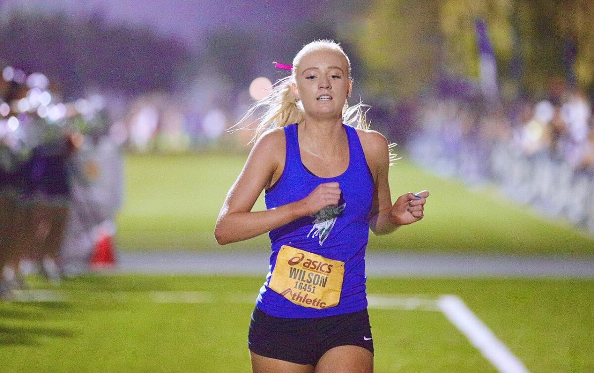 Irvine senior Summer Wilson won the Southern Section Division 2 cross-country title.