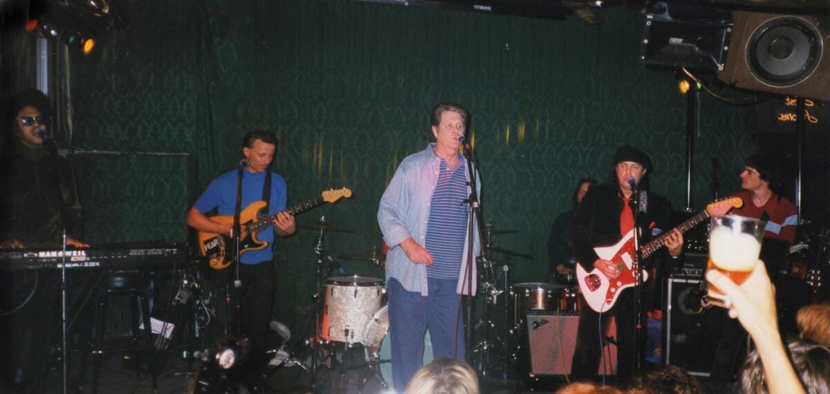 Brian Wilson onstage with the Wondermints at Spaceland