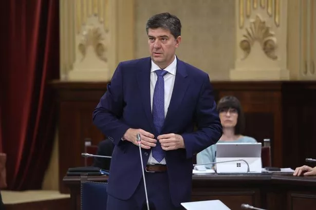 PALMA DE MALLORCA, MAJORCA, MALL, SPAIN - MAY 20: The Minister of Tourism, Jaume Bauza, during a control session to the Balearic Government, on 20 May, 2025 in Palma de Mallorca, Mallorca, Balearic Islands, Spain. The negotiation of PP and Vox to move forward with the autonomic budgets for 2025, focuses today's session of control to the Government of the Balearic Islands. On the other hand, during the plenary session two bills will be debated: one of the PSIB to -in general lines- increase the sustainable tourism tax (ITS) and prohibit vacation rentals, and another of MES to tax the 'rent a car'. (Photo By Isaac Buj/Europa Press via Getty Images)