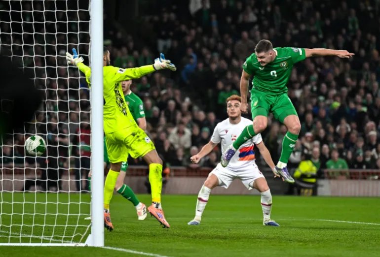 Evan Ferguson in action.