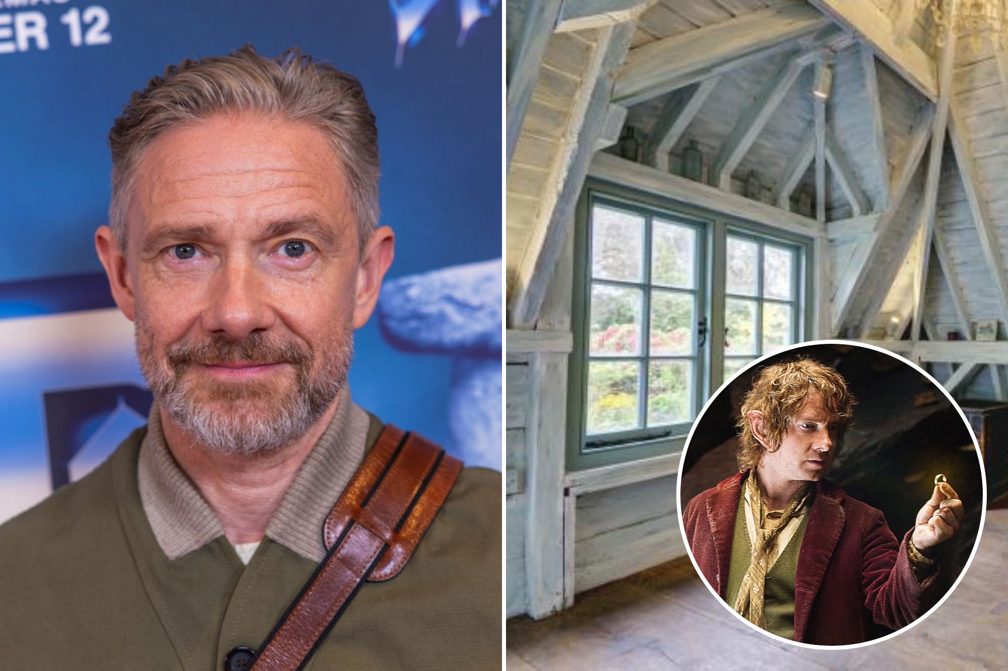 An image collage containing 3 images, Image 1 shows Martin Freeman smiling at the 'Spinal Tap II' UK gala screening, Image 2 shows NINTCHDBPICT000466037292, Image 3 shows NINTCHDBPICT001004520615