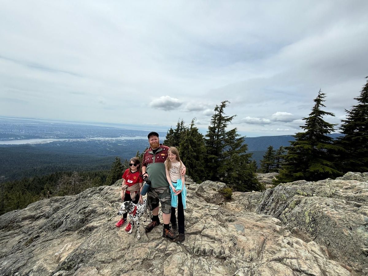 Jack Masterson with his two children