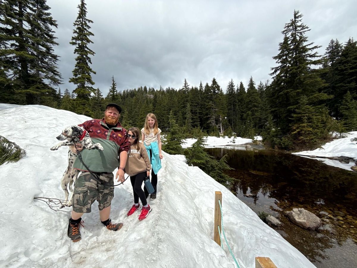 Jack Masterson with his two children