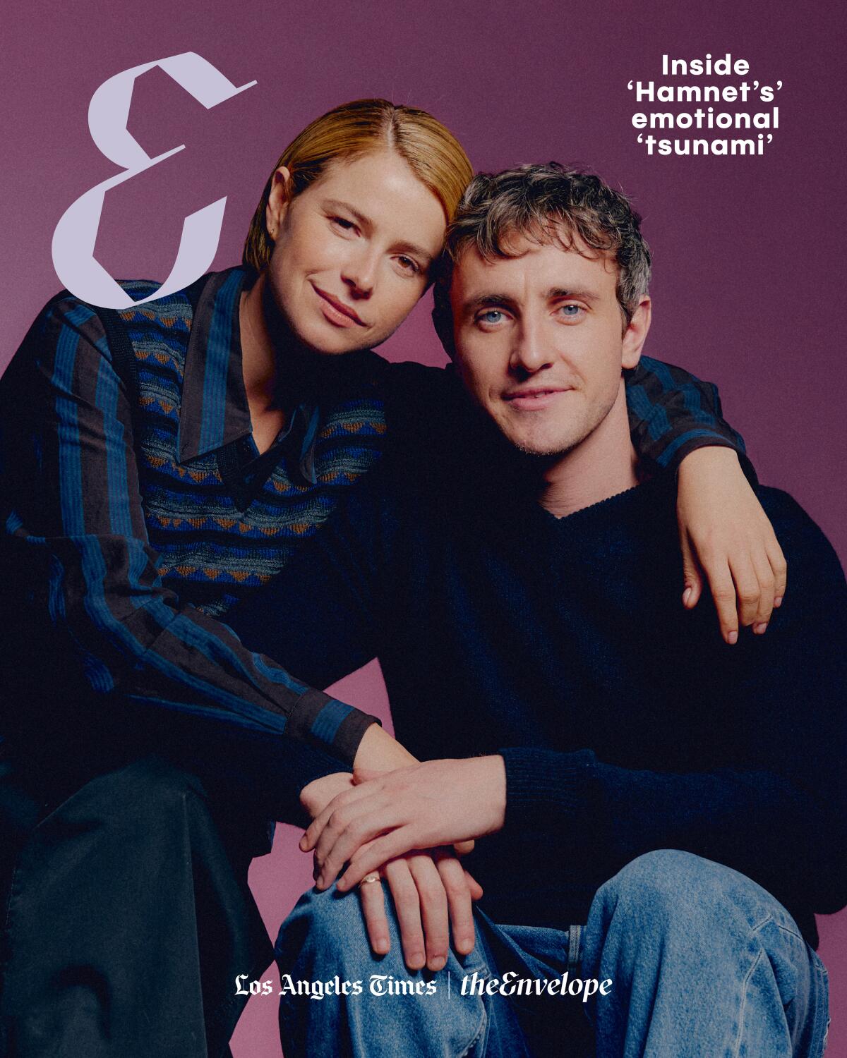 The Envelope digital cover featuring Jessie Buckley and Paul Mescal