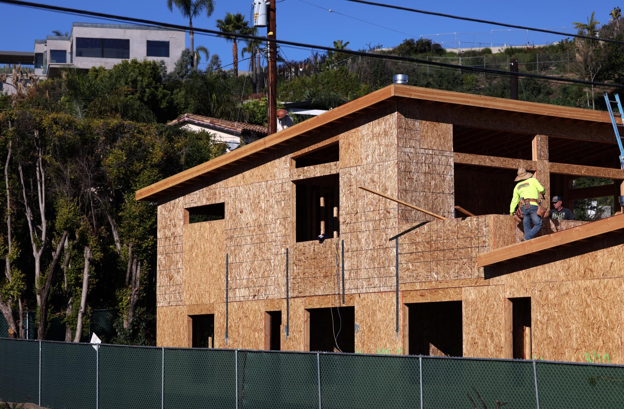 a house mid-construction