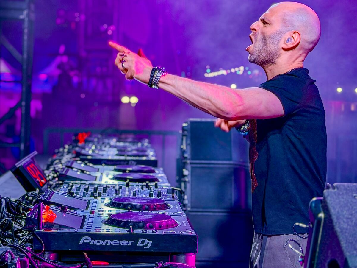 Fish56Octagon performing at the Dreamstate music festival in Long Beach.