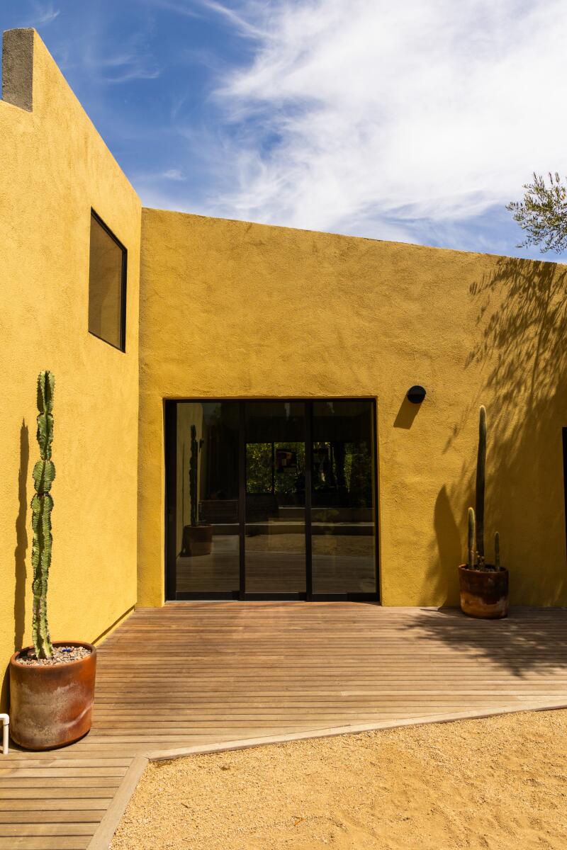 The backyard of Antonio Adriano Puleo's Glassell Park home.