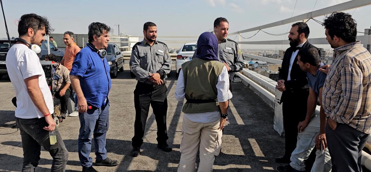 Jafar Panahi directs a scene from "It Was Just an Accident."