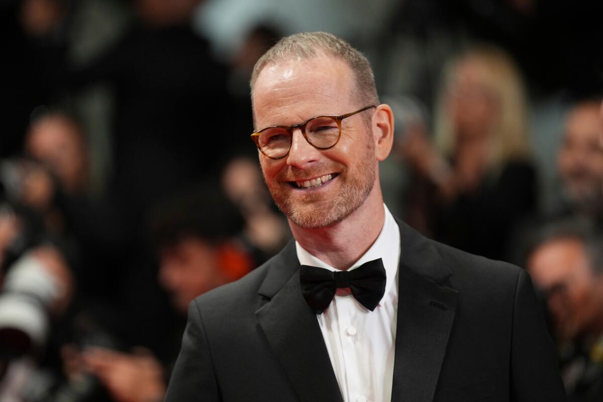 Director Joachim Trier at the premiere of the film 'Sentimental Value' at the 78th international film festival, Cannes.