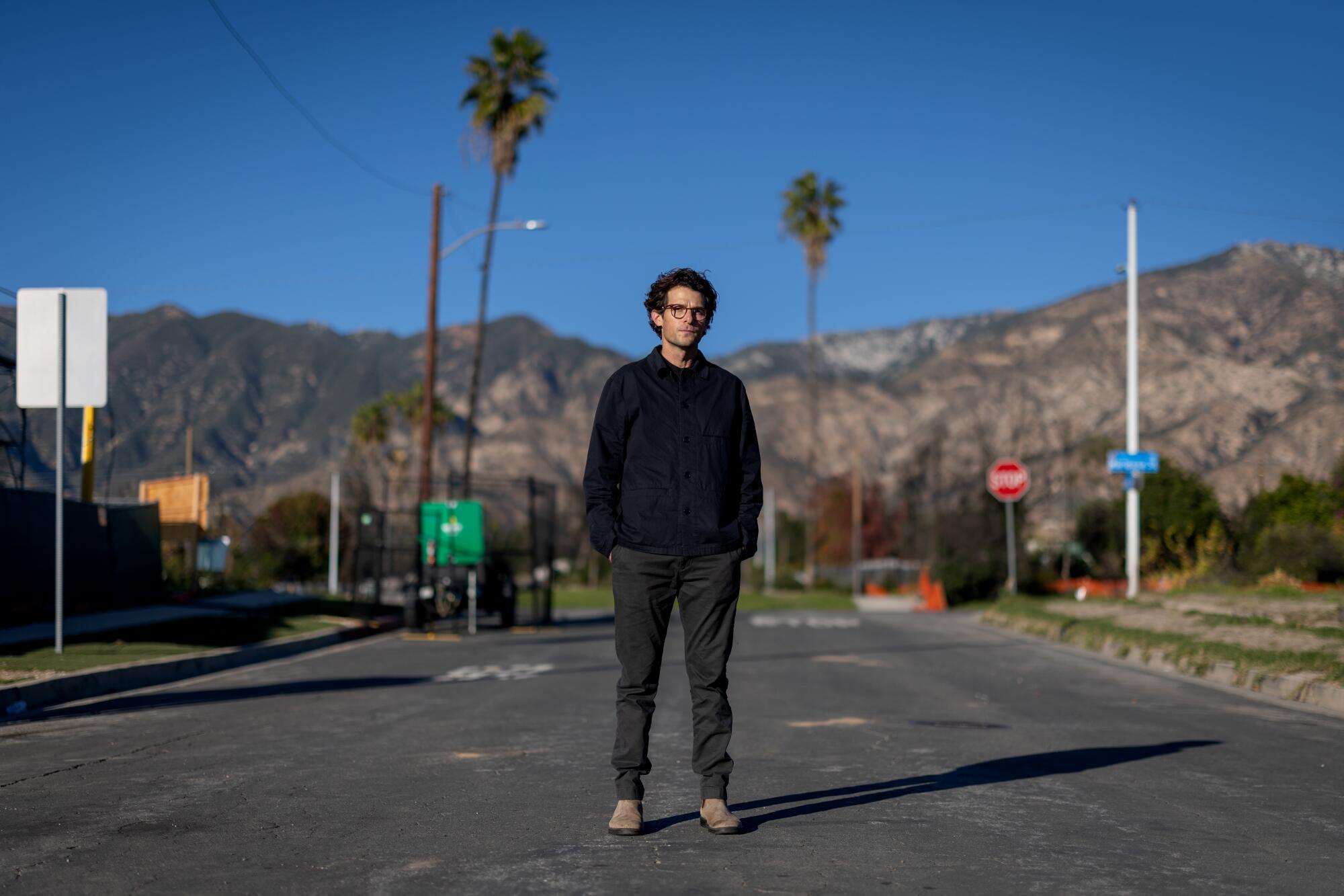 Jacob Soboroff at McNally Avenue and East Mariposa Street in Altadena.