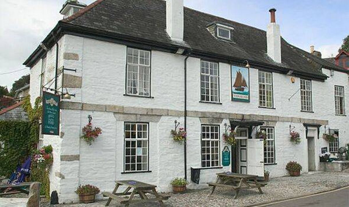 Pub in Calstock, Cornwall. 