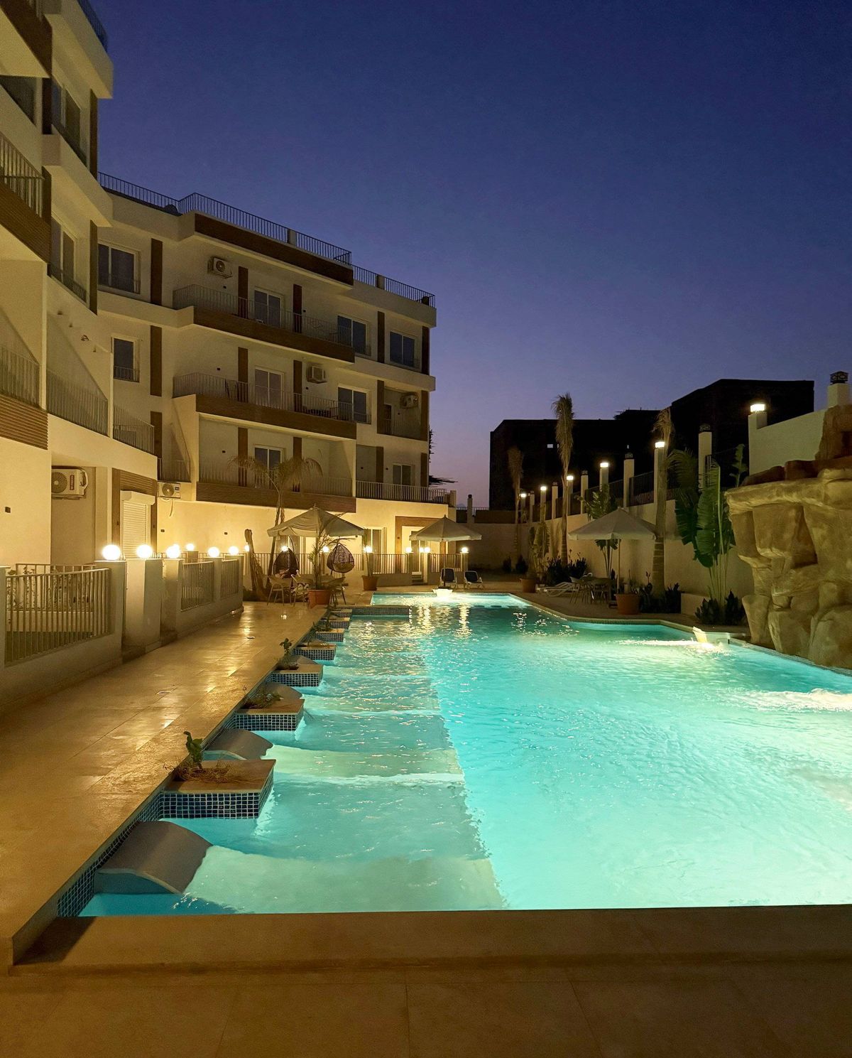 The family's apartment complex