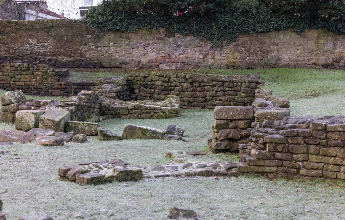 The remains of the Roman Bath House