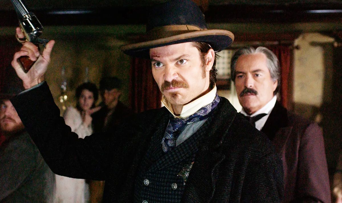 Timothy Olyphant and Powers Boothe