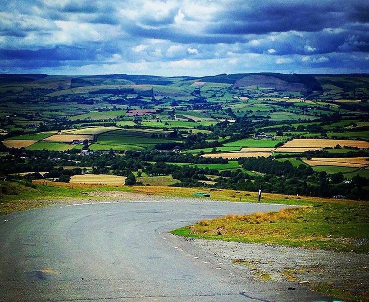 Looking north from the top of the Epynt road