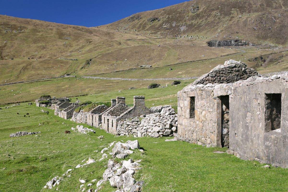 The abandoned village at St Kilda