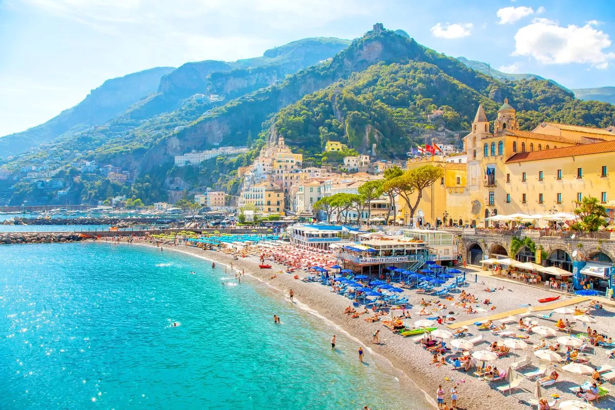 Amalfi town coastline, province of Salerno, Italy travel photo