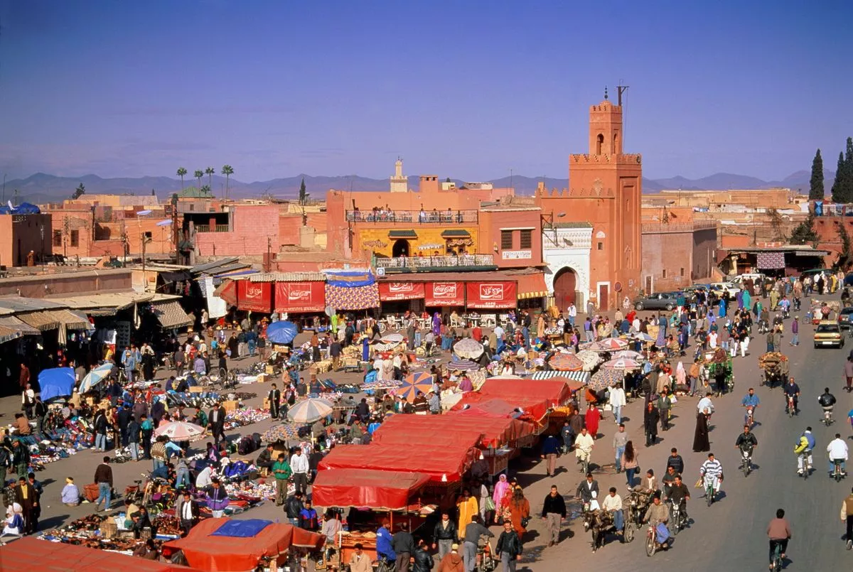 A market in Marrakech