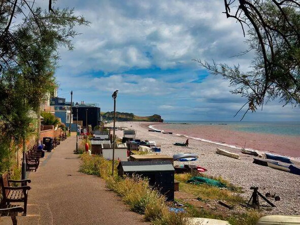 Budleigh Salterton beach in East Devon