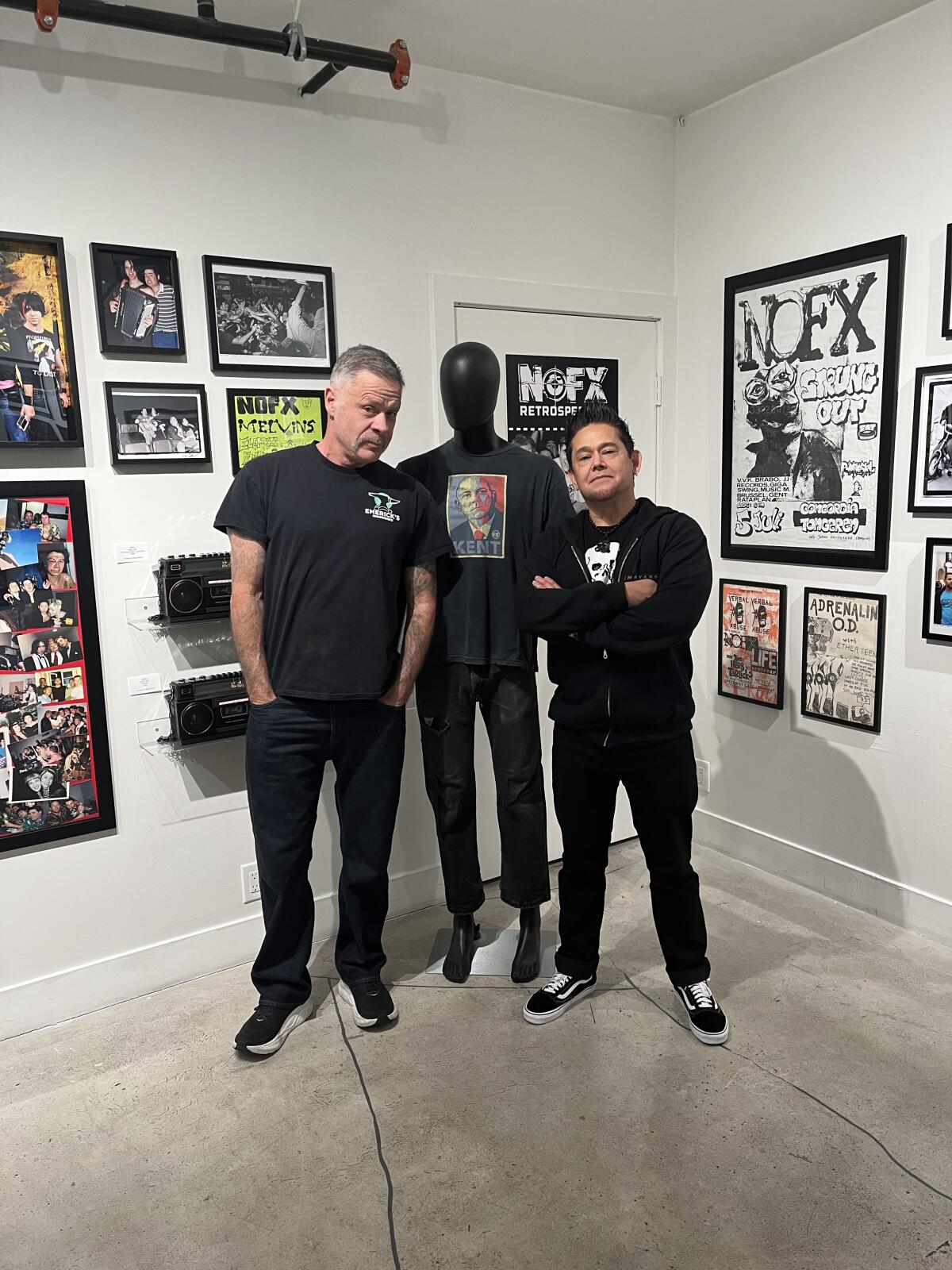 NOFX drummer Erik "Smelly" Sandin and Aaron "El Hefe" Abeyta