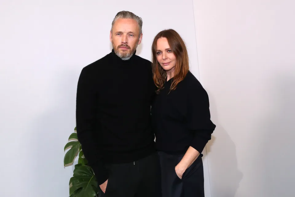 Alasdhair Willis and Stella McCartney attend the Stella McCartney show at Paris Fashion Week.
