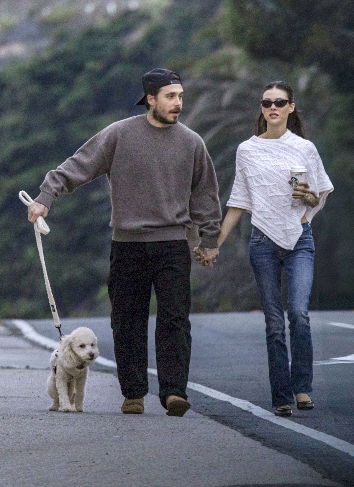 Brooklyn and his wife Nicola put on a united front as they broke their cover