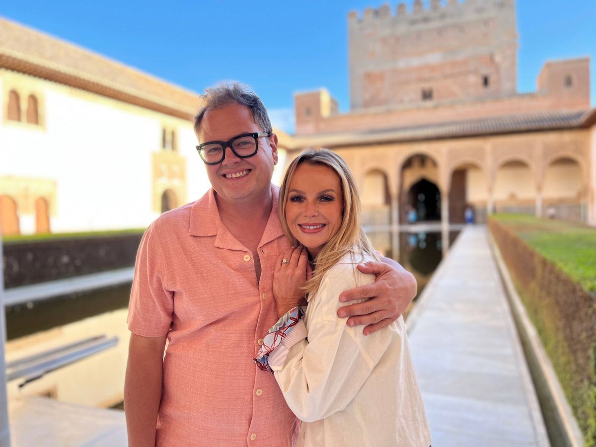 Amanda Holden and Alan Carr