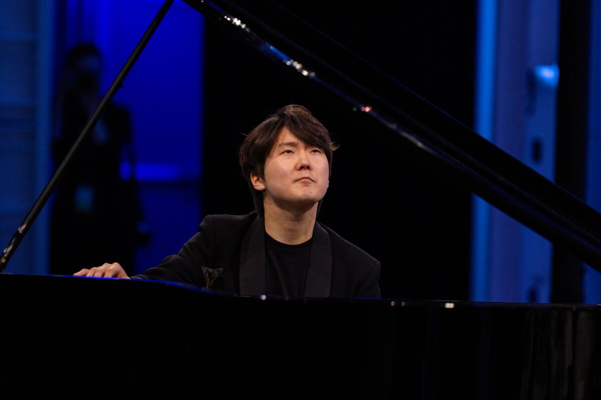 Pianist Seong-Jin Cho performs with the Los Angeles Philharmonic last summer at the Hollywood Bowl.