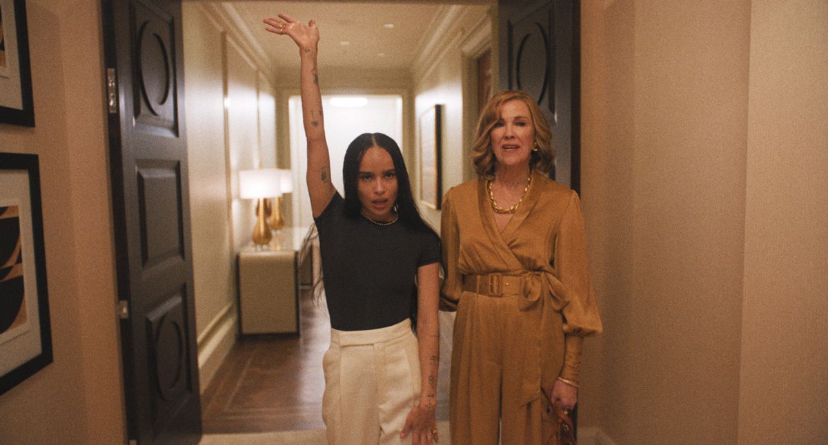 Zoë Kravitz and Catherine O’Hara in "The Studio," now streaming on Apple TV