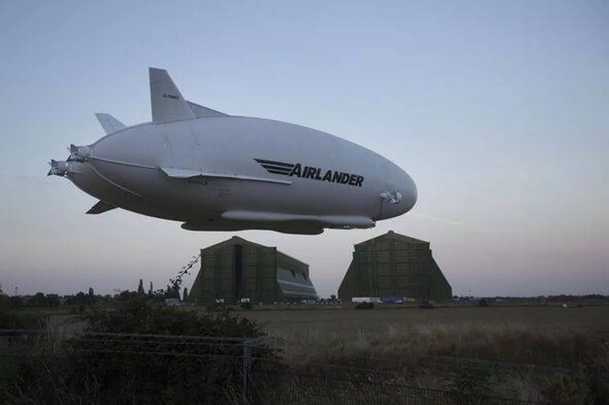Hybrid Air Vehicles Ltd.'s Airlander 10 Hybrid Airship Performs Its First Test Flight