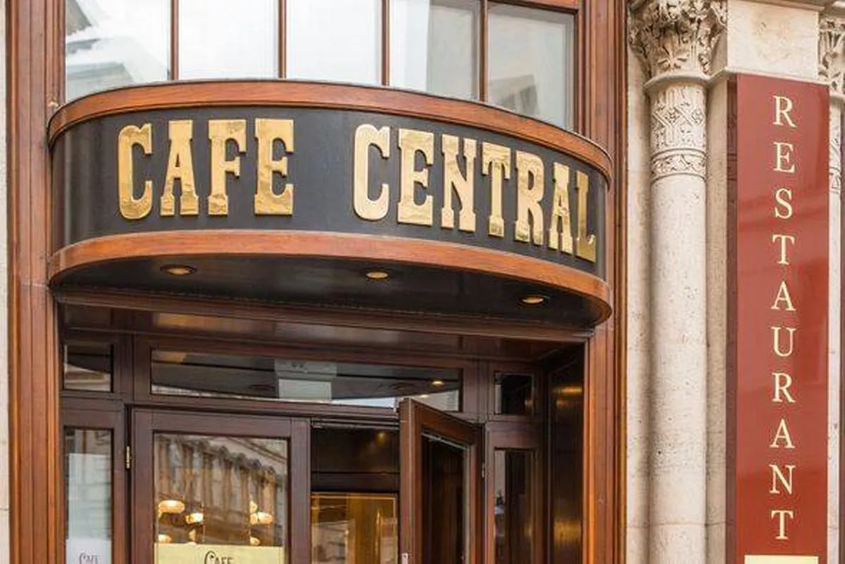 Historic Cafe Central on Herrengasse in the Innere Stadt, Vienna, Austria