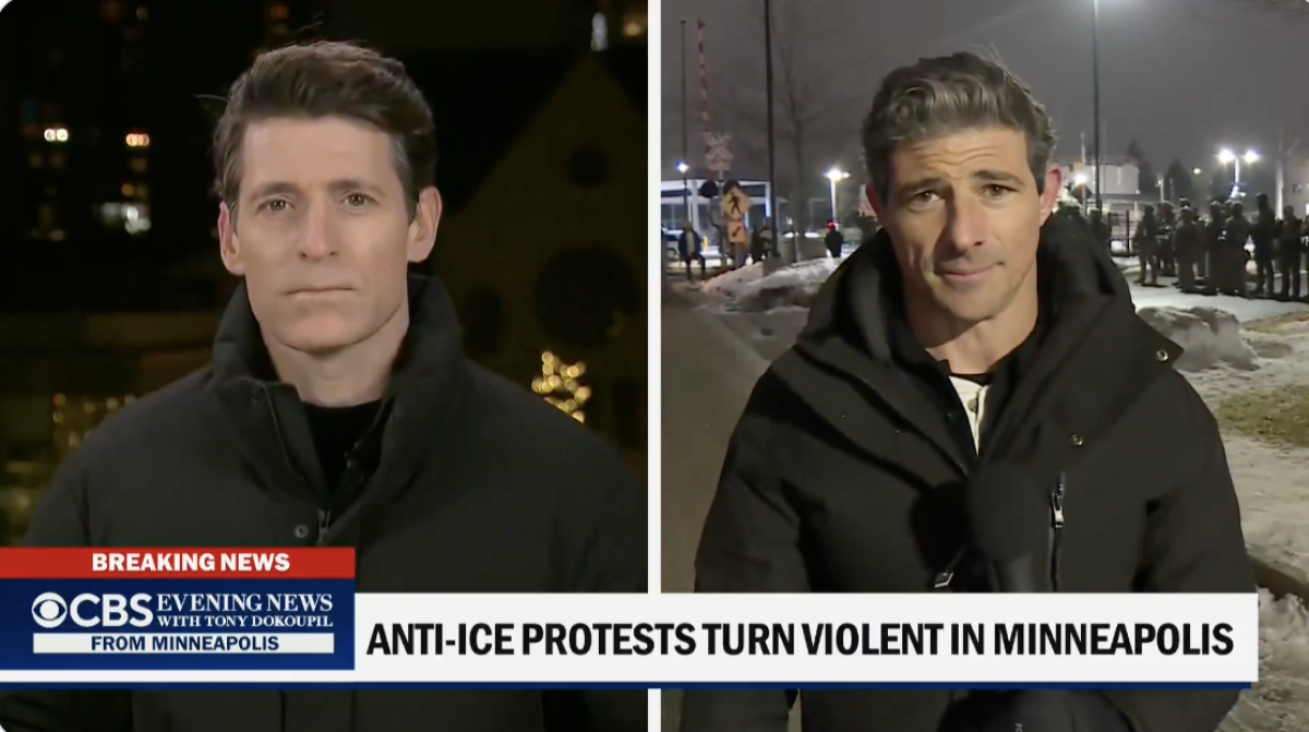 "CBS Evening News" anchor Tony Dokoupil and the network's chief national correspondent Matt Gutman.