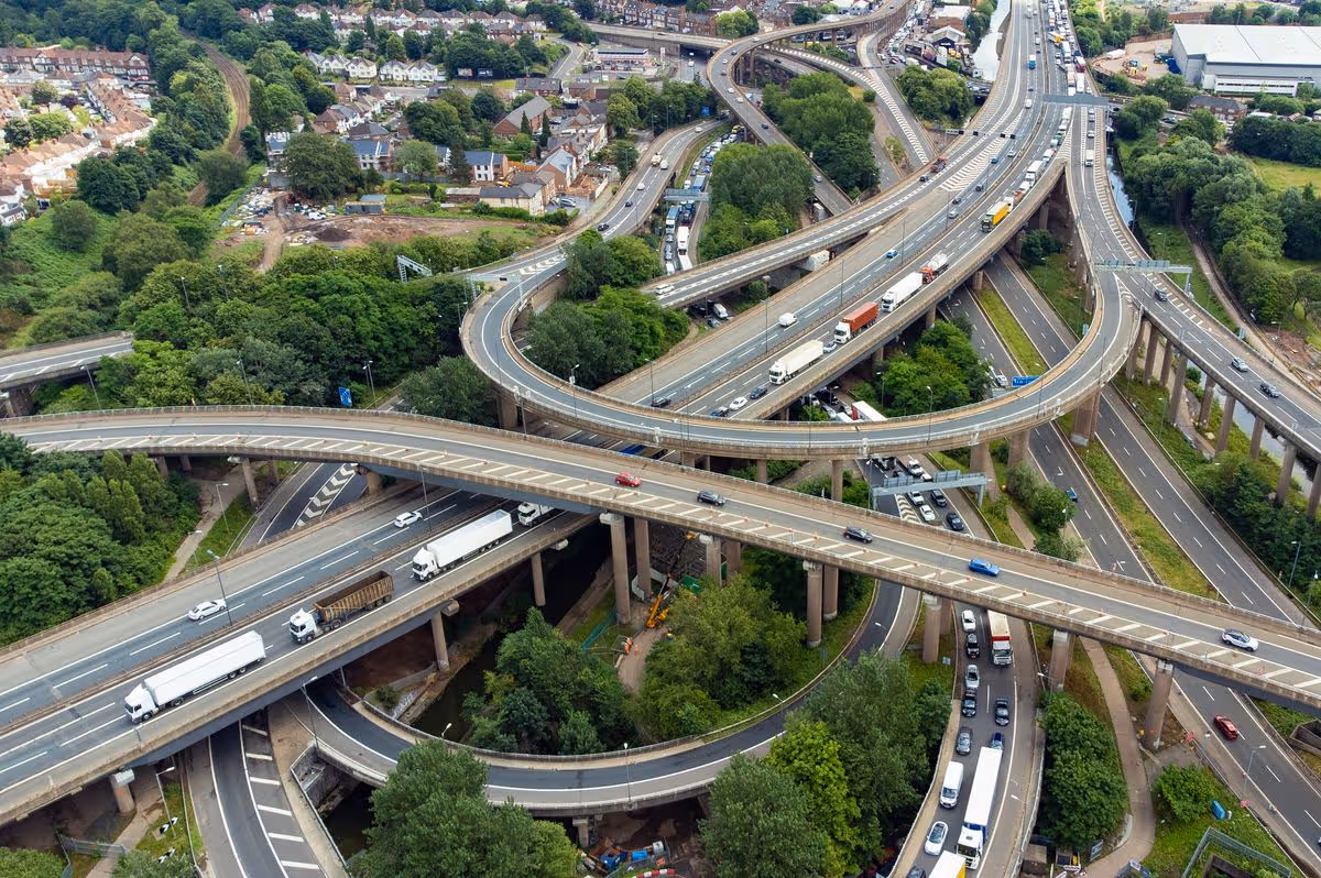 The Spaghetti Junction in Birmingham