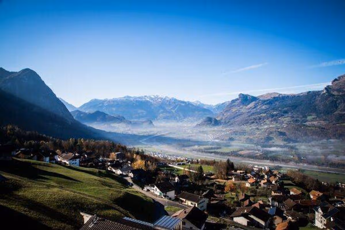 The urban view of Liechtenstein