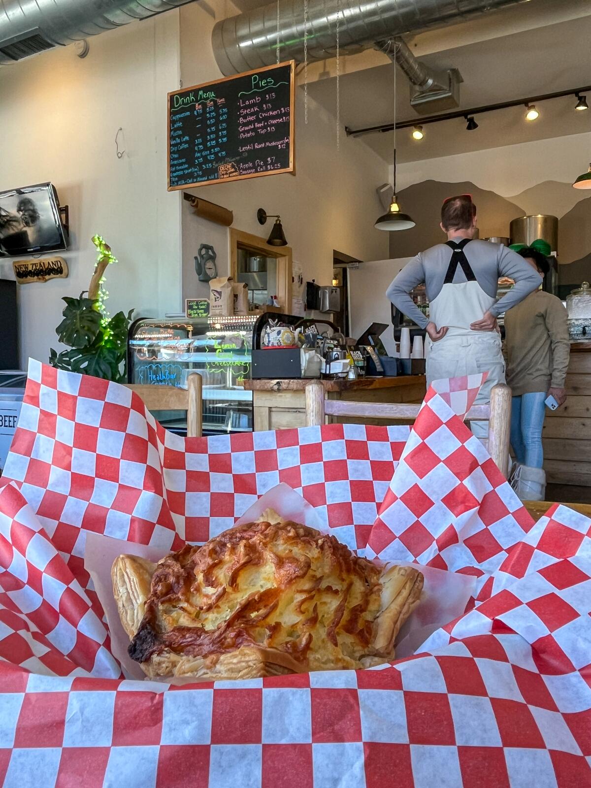 Pino Pies, open since 2025 in June Lake, offers New Zealand-style meat pies.