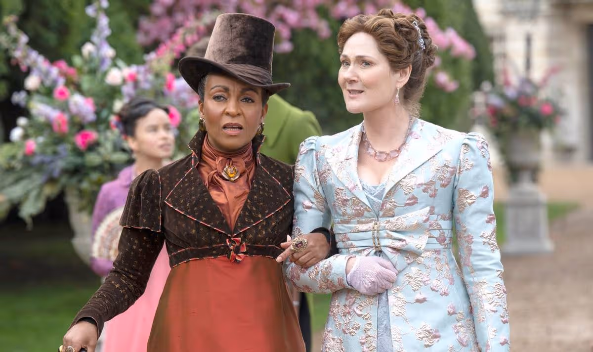 Two women walk together