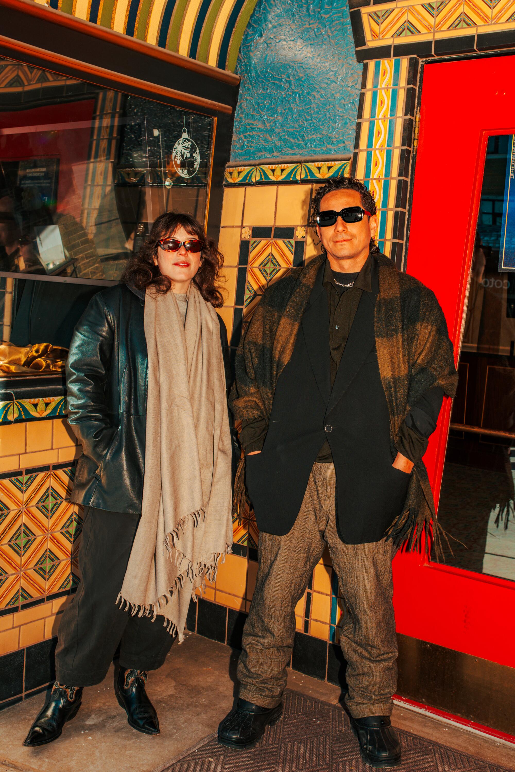 Rebecca Zweig and Efraín Mojica pose at the Sundance Film Festival.