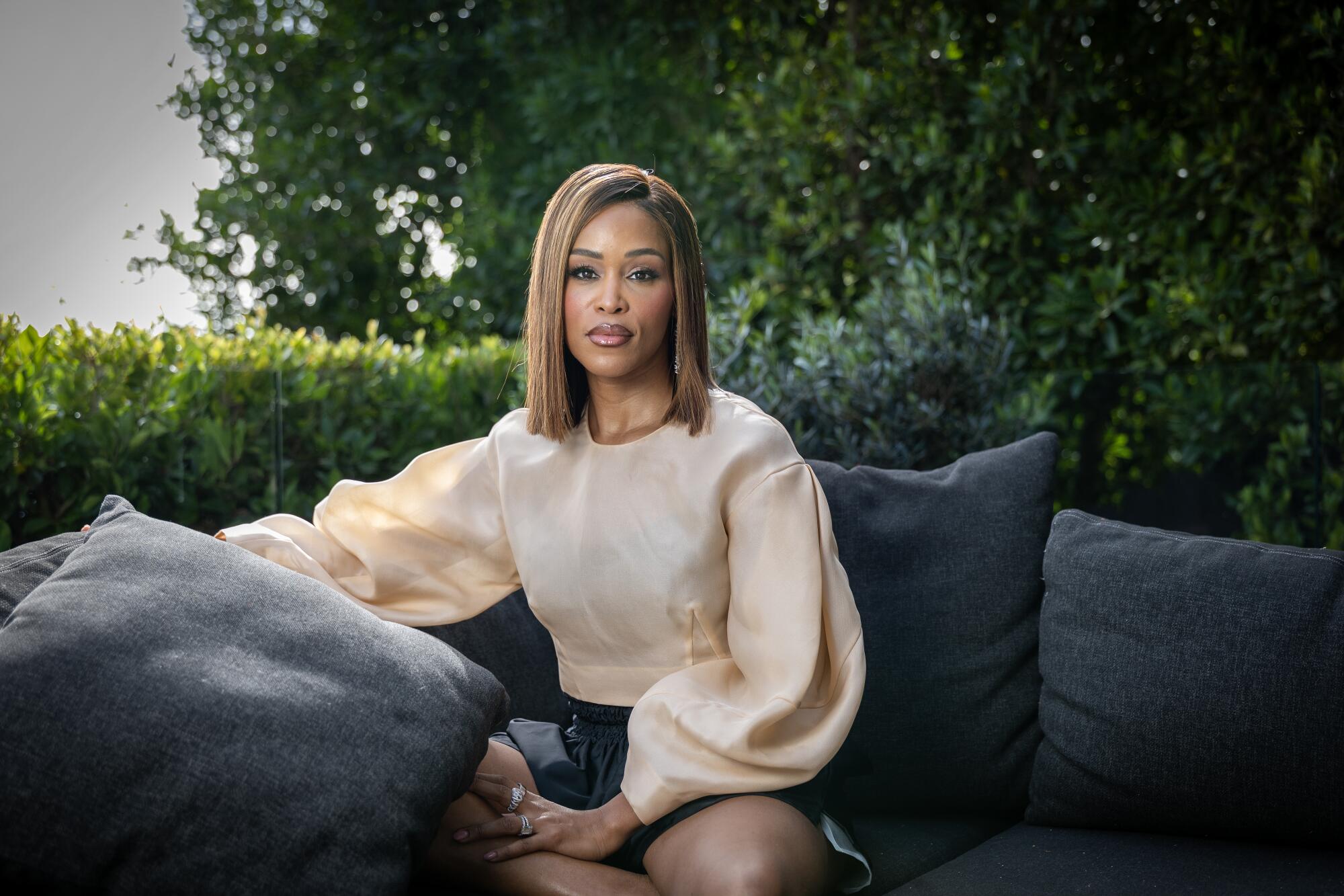 Eve poses for a portrait. 