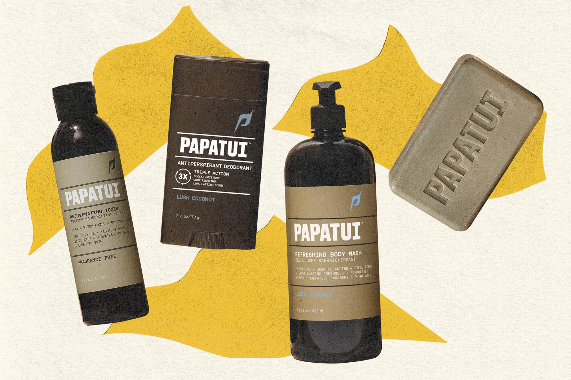 Collage of Papatui products