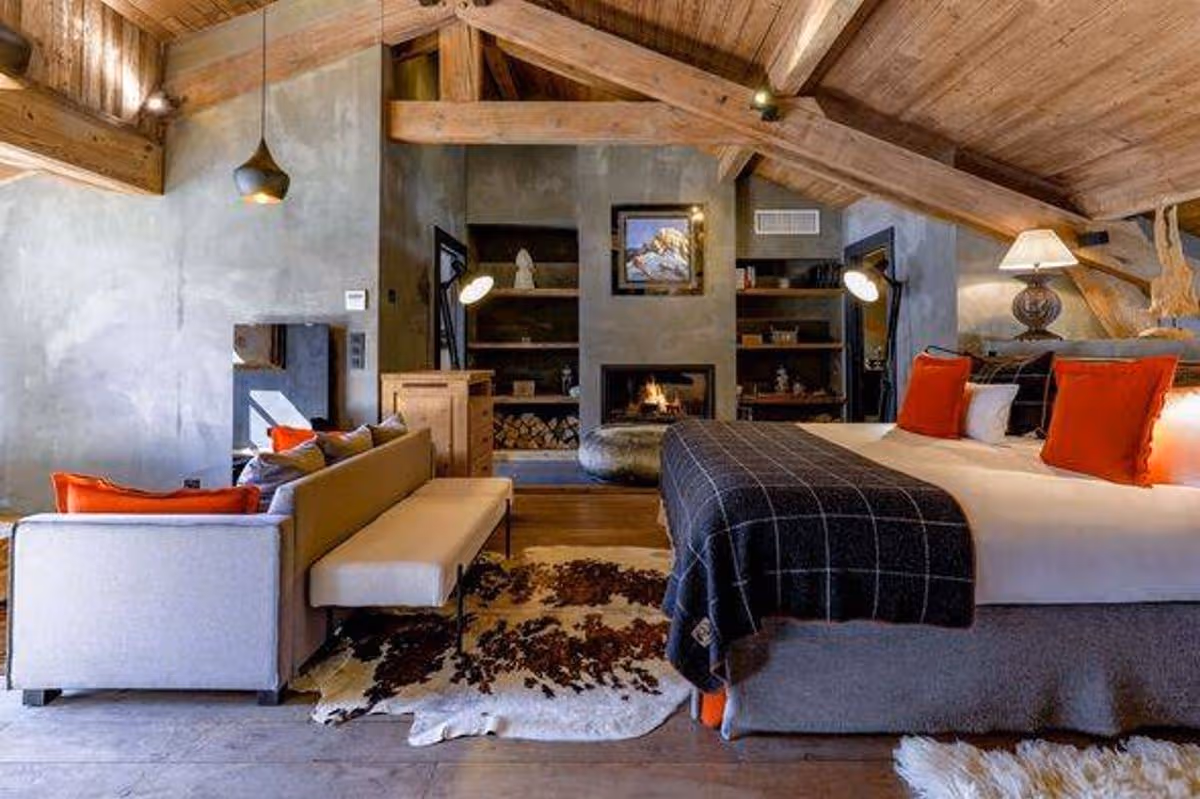 Inside one of the hotel rooms