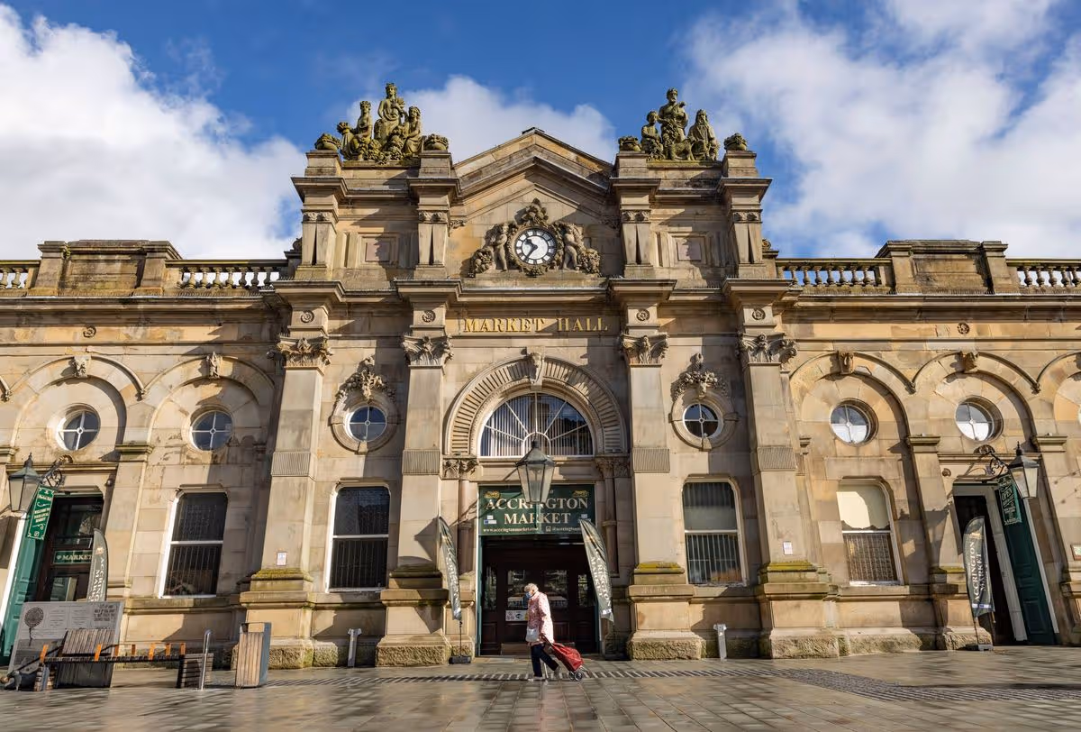 The Victorian Market Hall in Accrington