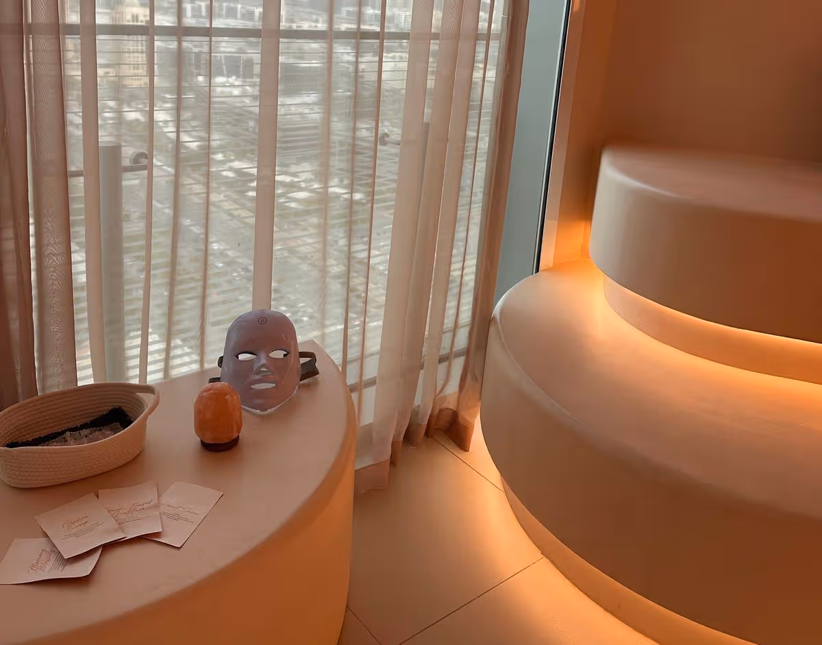 The spa is a relaxing haven