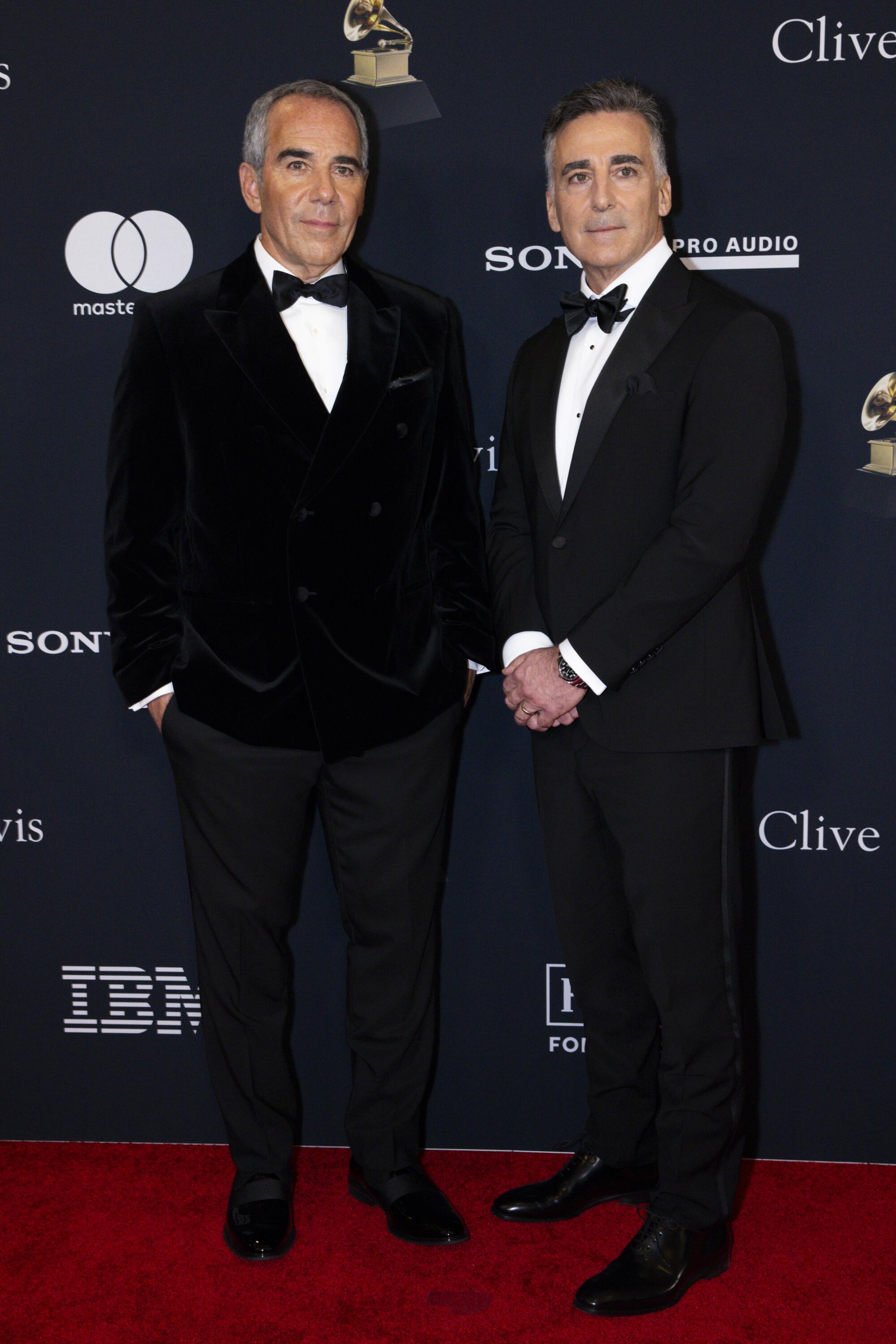 Monte Lipman, left, and Avery Lipman on the red carpet.