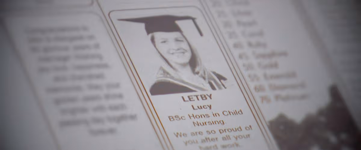 Photo of Lucy Letby in paper